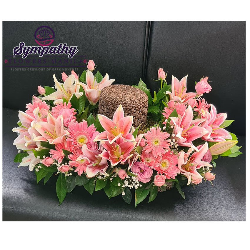 Pink Serenity Urn Flowers