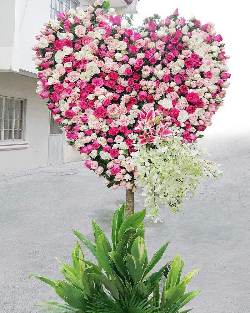 Full of Love Sympathy Flower Stand